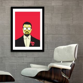 Kanye West by Matt Anderson Framed Painting Print by Curioos