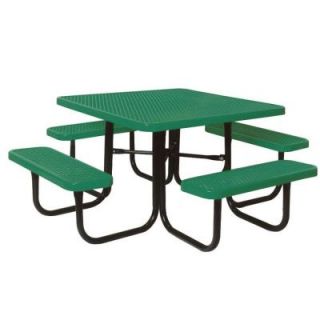 Ultra Play 4 ft. Diamond Green Commercial Park Square Table PBK358 VG
