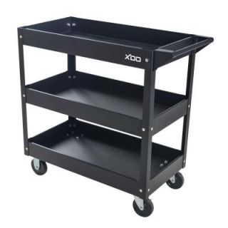 29 in. 3 Tray Rolling Tool Cart, Black TC301