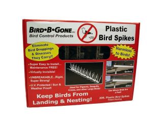 Bird B Gone MM2000 5/20 5in   20ft. Plastic Bird Spikes