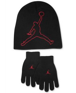 Nike Kids Set, Boys Jordan Cold Weather Hat and Gloves