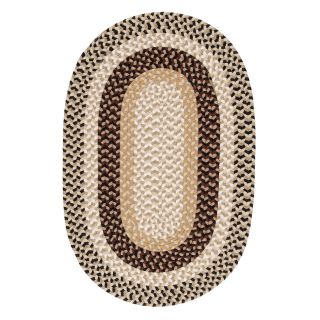 Colonial Mills Burmingham Neutral Tone Oval Indoor Braided Area Rug (Common 4 x 6; Actual 48 in W x 72 in L)