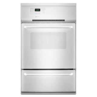 Maytag 24 in. Single Gas Wall Oven in White CWG3100AAE