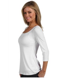 miraclebody jeans scoop neck top w body shaping inner shell breeze