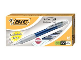 BIC MPRG11BK Round Stic Grip Mechanical Pencil, HB #2, 0.70 mm, Opaque Barrel, Dozen