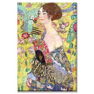Lady with a Fan by Gustav Klimt Wall Art