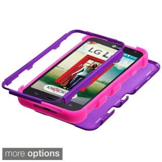 INSTEN High Impact Dual Layer Hybrid Phone Case Cover for LG Optimus