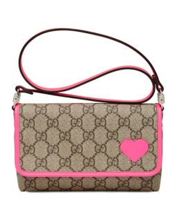 Gucci GG Plus Canvas Shoulder Bag, Hot Pink