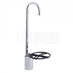 Elkay LK1114 Drinking Fountain Water Gooseneck Glass Filler with Plastic Covered Wire Push Down Control
