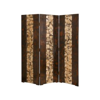 74 x 65 Estancia Screen 3 Panel Room Divider by Screen Gems
