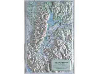 Hubbard Scientific Raised Relief Map 406 Grand Teton National Park