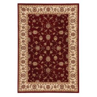 Home Decorators Collection Claire Red/Beige 5 ft. 3 in. x 7 ft. 5 in. Area Rug 550050121602253