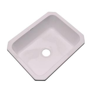 Thermocast Inverness Undermount Acrylic 25 in. Single Bowl Kitchen Sink in Innocent Blush 22060 UM