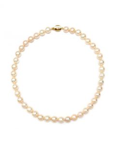 Lt. Pink Pearl Strand Necklace by Giovane