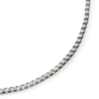 Stately Steel 2.5mm Box Link 18" Chain Necklace   7094725