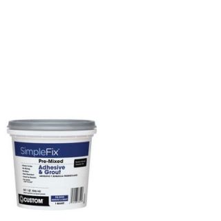 Custom Building Products SimpleFix White 1 Qt. Pre Mixed Adhesive and Grout TAGWQT