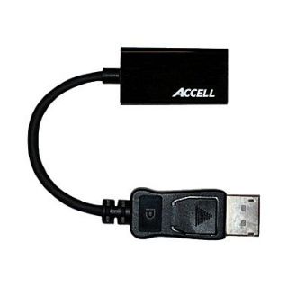 Accell B086B 004B 8.04 DisplayPort 1.1 to HDMI 1.4 Passive Adapter, Black