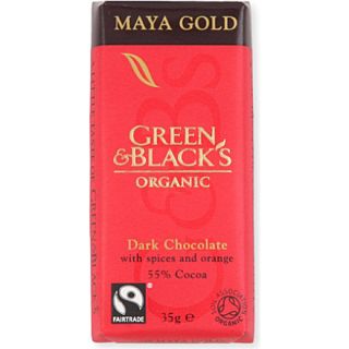 GREEN & BLACKS   Maya gold organic dark chocolate 35g