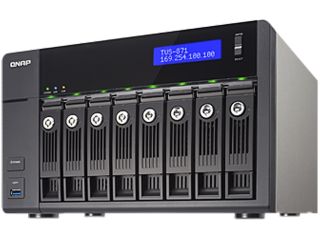 QNAP TVS 871 i5 8G US Diskless System High performance Turbo vNAS with 4K video playback and transcoding