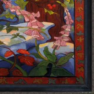 Foxgloves Ranson Framed Original Painting by Tori Home