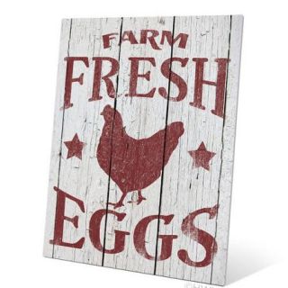 Click Wall Art Chicken Farm Fresh Eggs Graphic Art