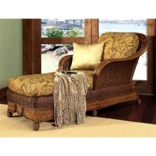 Moroccan Chaise Lounge w Cushion in Urban Mahogany (641)