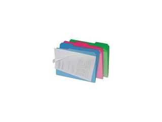 Clear View Interior File Folders, 1/3 Cut Top Tab, Letter, Assorted, 6/pack By: find It