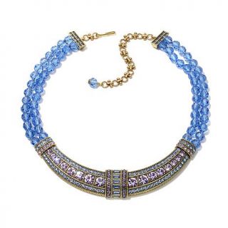 Heidi Daus "Everyday Elegance" Beaded Crystal Collar Drop Necklace   7956737