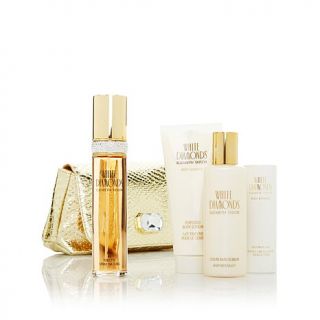 Elizabeth Taylor White Diamonds 4 piece Gift Set with Cosmetic Bag   7410656