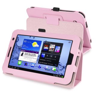 INSTEN Pink Leather Tablet Case Cover for Samsung Galaxy Tab 2/ P3100