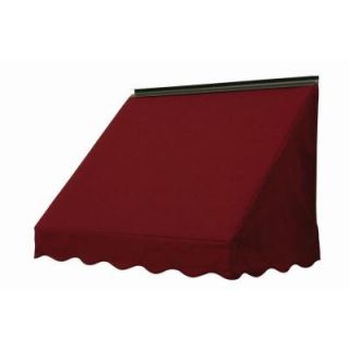 NuImage Awnings 4 ft. 3700 Series Fabric Window Awning (23 in. H x 18 in. D) in Burgundy 37X5X54463103X