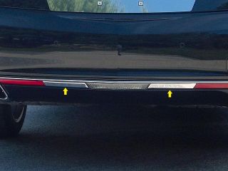 2013 2014 Cadillac XTS 2pc Luxury FX Chrome Between Rear Marker Lights