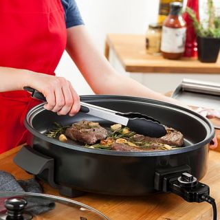 DASH 14" Extra Large TruGlide Nonstick Rapid Skillet with Skillet Bag and Recip   7929416