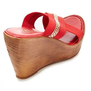 Italian Shoemakers "Annette" Wood Look Platform Wedge   7980319