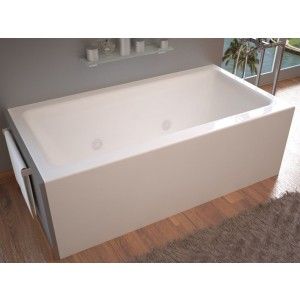 Atlantis Whirlpools 3060SHWL Soho 30 Inch by 60 Inch Front Skirted, Whirlpool Tub, Left Drain