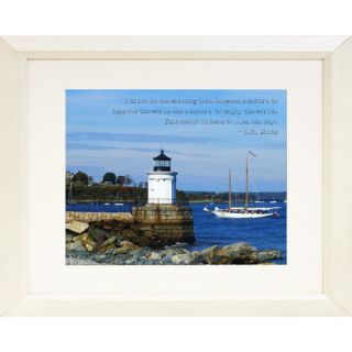 Graffitee Studios Lighthouse 'Arise and Shine' Portland, Maine Framed Photographic Print