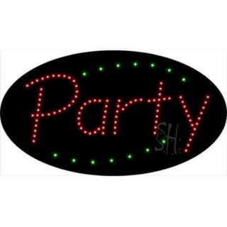 Sign Store L100 1750 Party Animated LED Sign, 27 x 15 x 1 inch