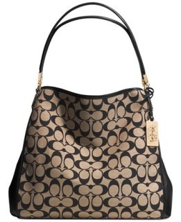 COACH MADISON SMALL PHOEBE SHOULDER BAG IN PRINTED SIGNATURE FABRIC