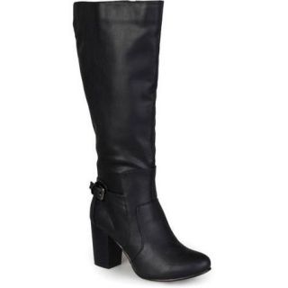 Brinley Co. Buckle Detail High Heeled Boots