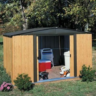 Arrow Woodlake Economy Peak Roof Steel Shed, 10x8