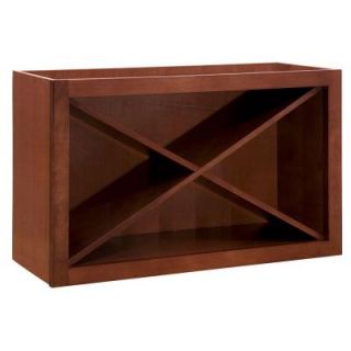 Home Decorators Collection 30x18x12 in. Kingsbridge Assembled Bistro X Wine Rack in Cabernet WRX3018 CB