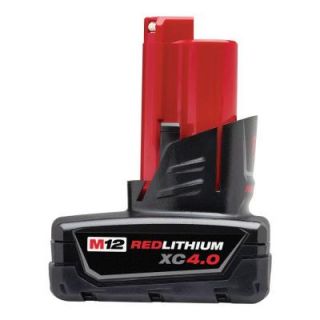 Milwaukee M12 12 Volt Lithium Ion XC 4 Ah Extended Capacity Battery 48 11 2440