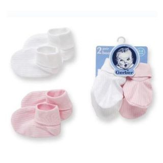 Gerber Textured Knit Booties 2 Pack   0 6 Months