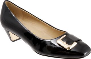 Womens Trotters Fancy   Black Soft Patent Leather