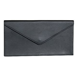 Royce Leather Document Envelope  Black