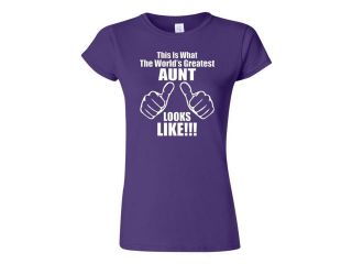 Junior This Is What The World's Greatest Aunt Looks Like T Shirt Tee