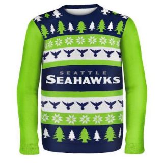 Seattle Seahawks Wordmark NFL Ugly Sweater XX Large