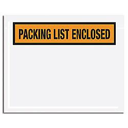 Brand Packing List Enclosed Envelopes Panel Face Orange 4 12 x 6 Pack Of 1000