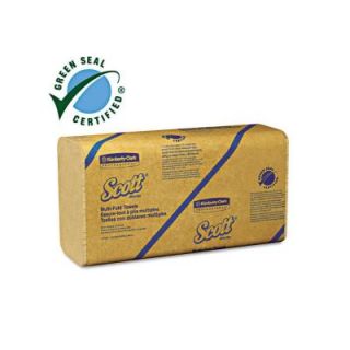 Scott 100% Recycled Natural Color Multi Fold Paper Towels 250 Pack (16 Pack) KCC 01801