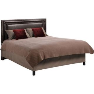 Dorel Living Evanston Faux Leather Full/Queen Headboard with Nailheads, Espresso